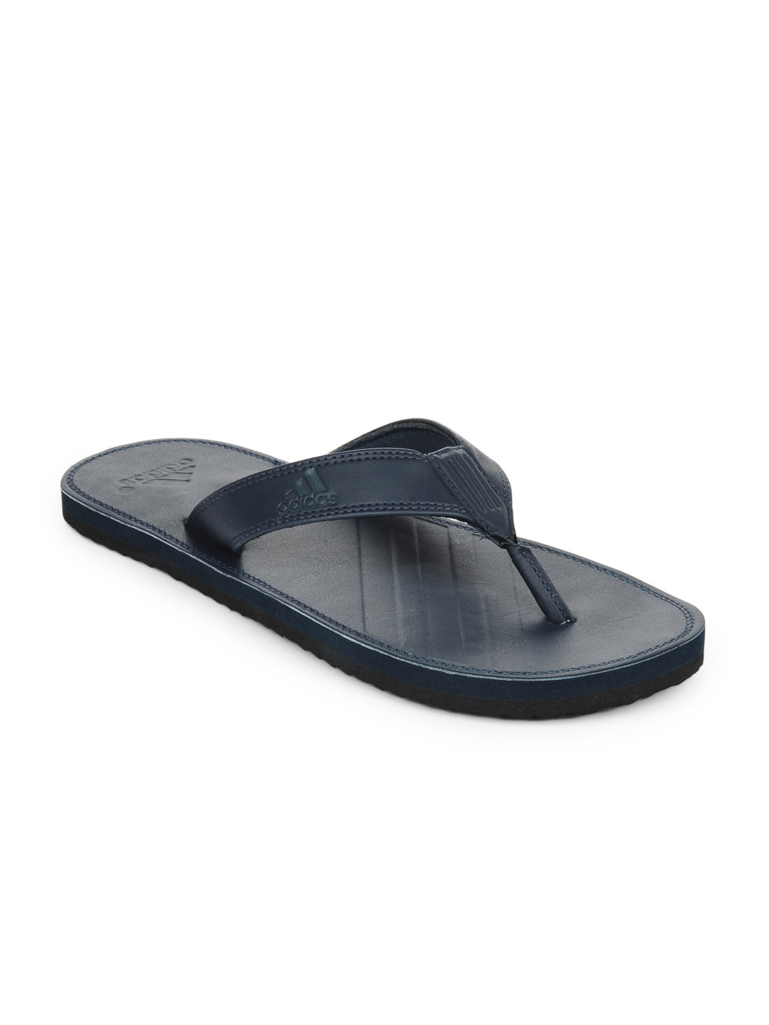 adidas brizo 3.0 blue leather flip flops