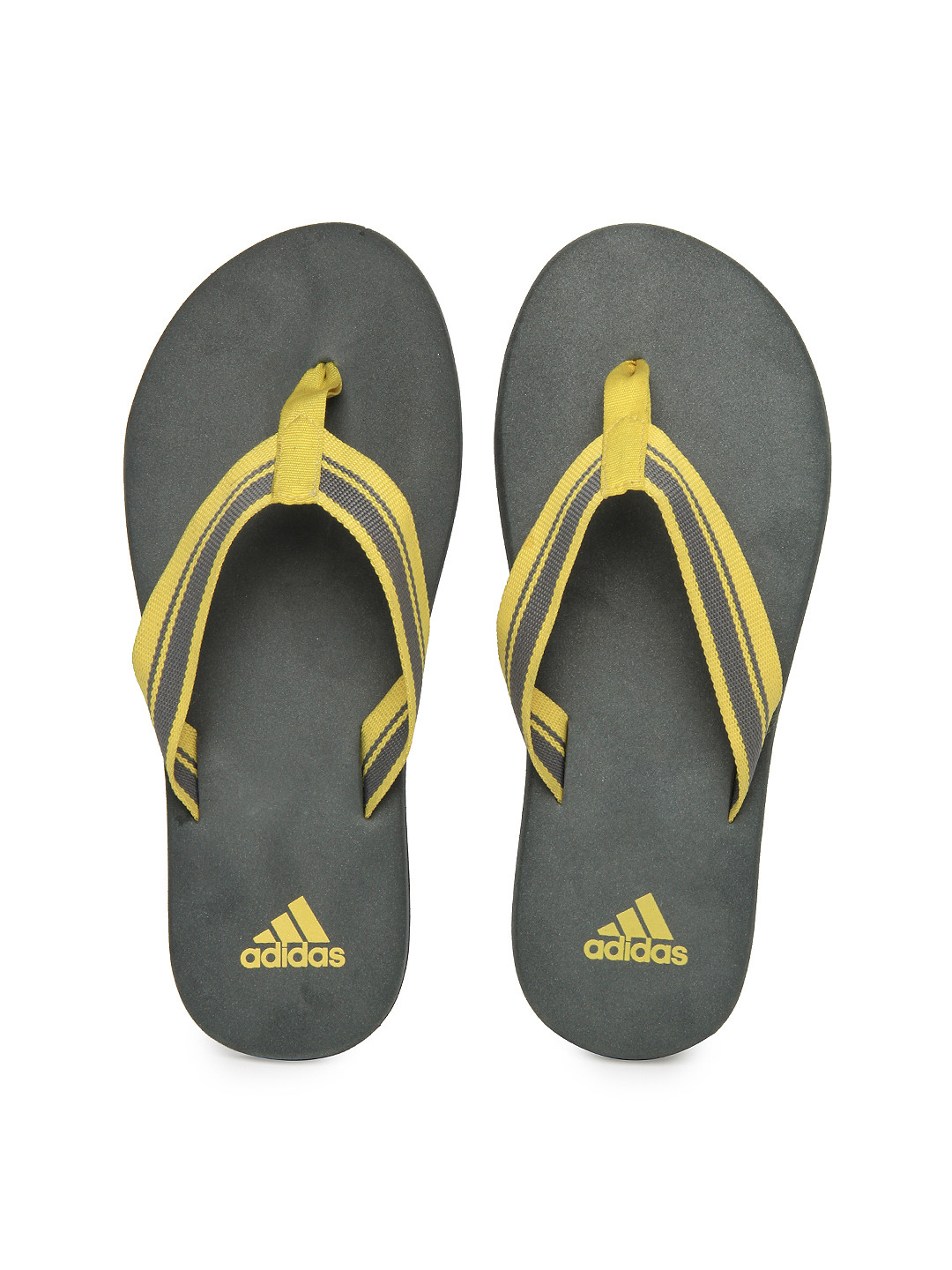 adidas flip flops grey