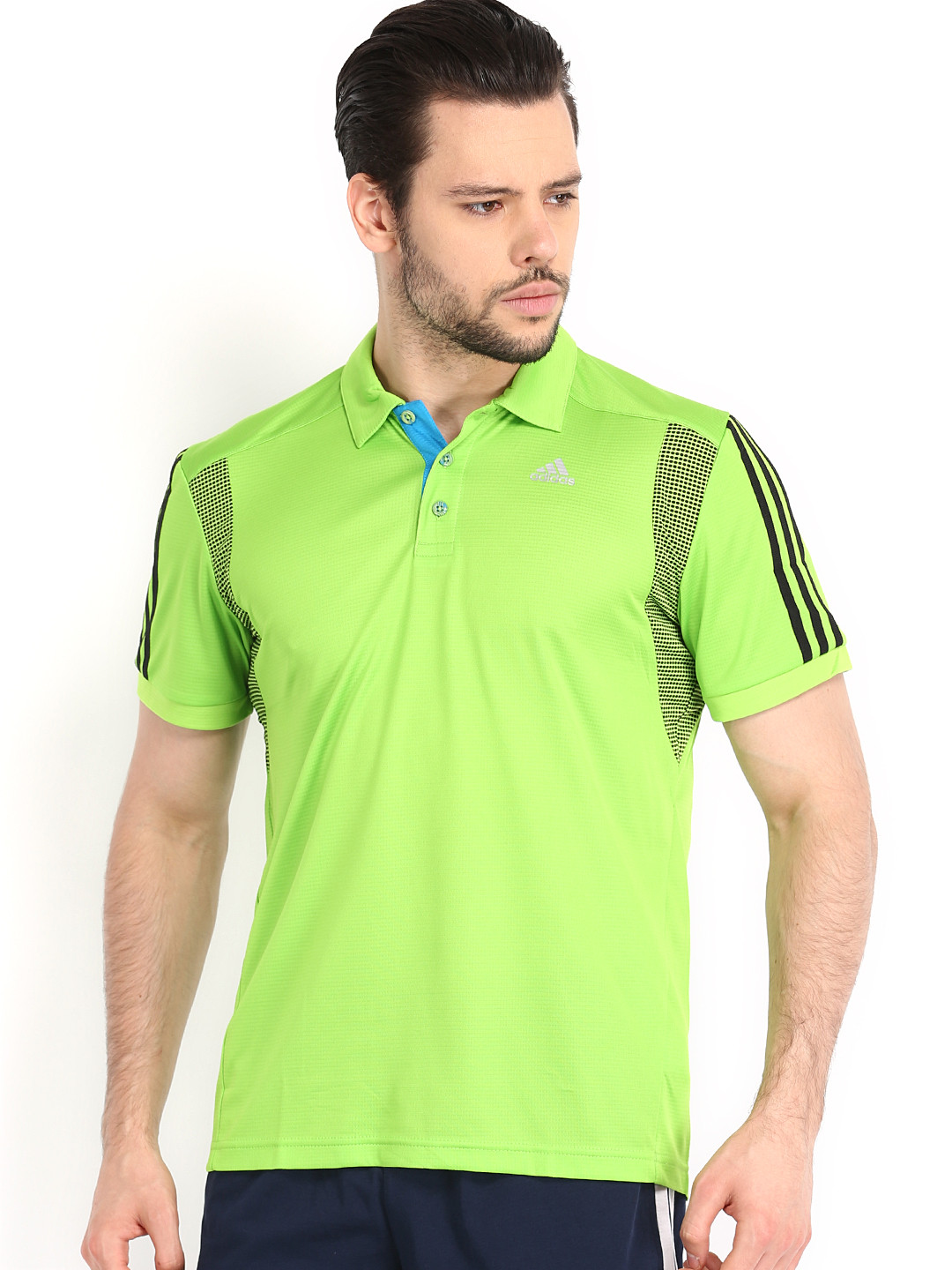 Buy ADIDAS Men Green Polo T Shirt Tshirts for Men 520218 Myntra