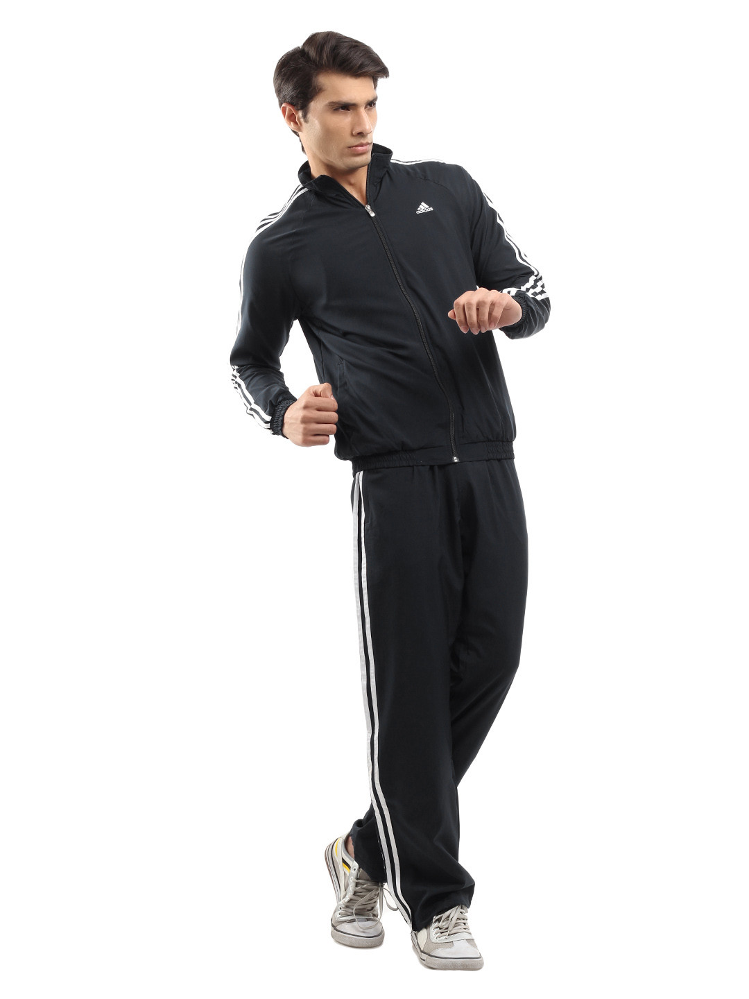 Mens Navy Blue Tracksuit Adidas Adidas Mens Basic Woven Tracksuit in
