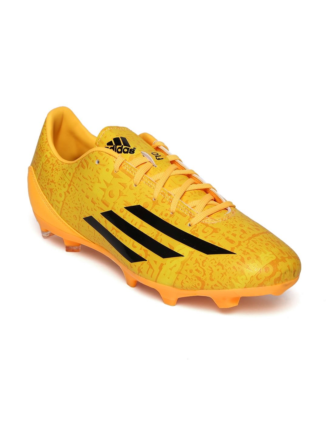 yellow adidas soccer shoes