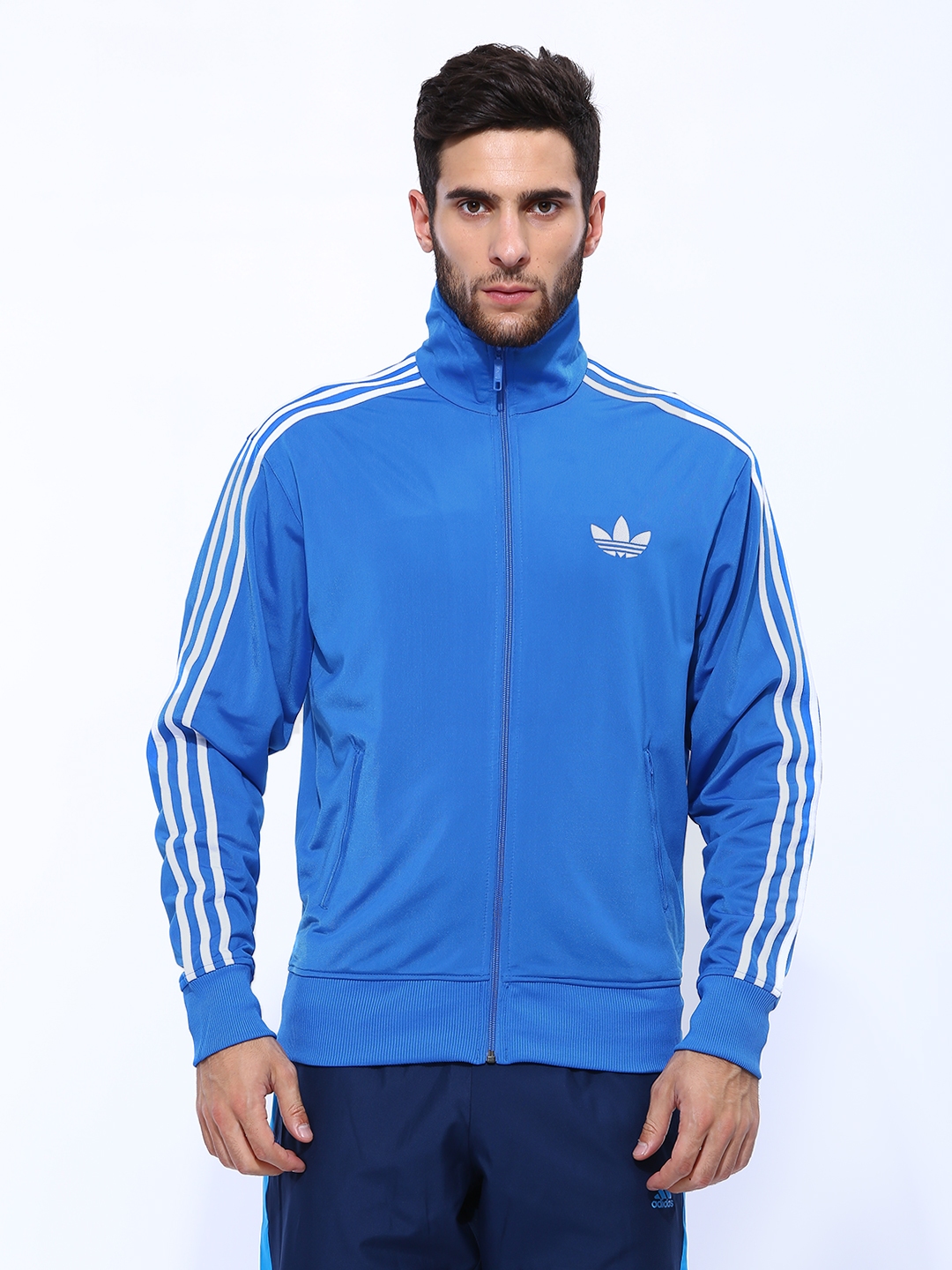 Buy ADIDAS Originals Men Blue FIREBIRD TT Track Jacket - Jackets for ...