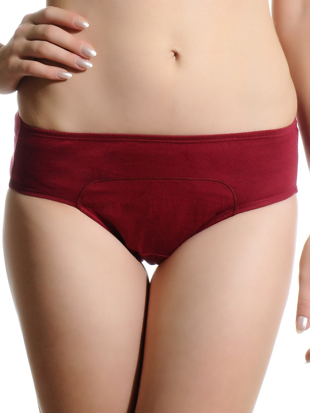 Buy Adira Maroon Boxer Style Period Panties Briefs for Women 63489