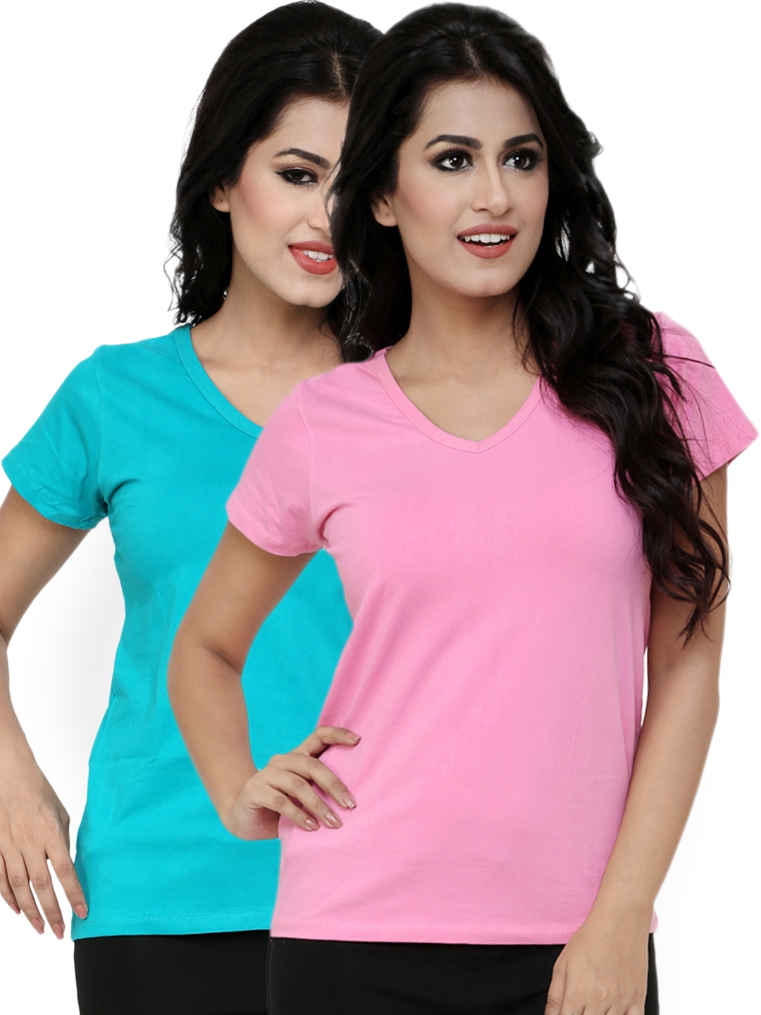 Buy Alba Women Pack Of 2 T Shirts - Tshirts for Women 597615 | Myntra