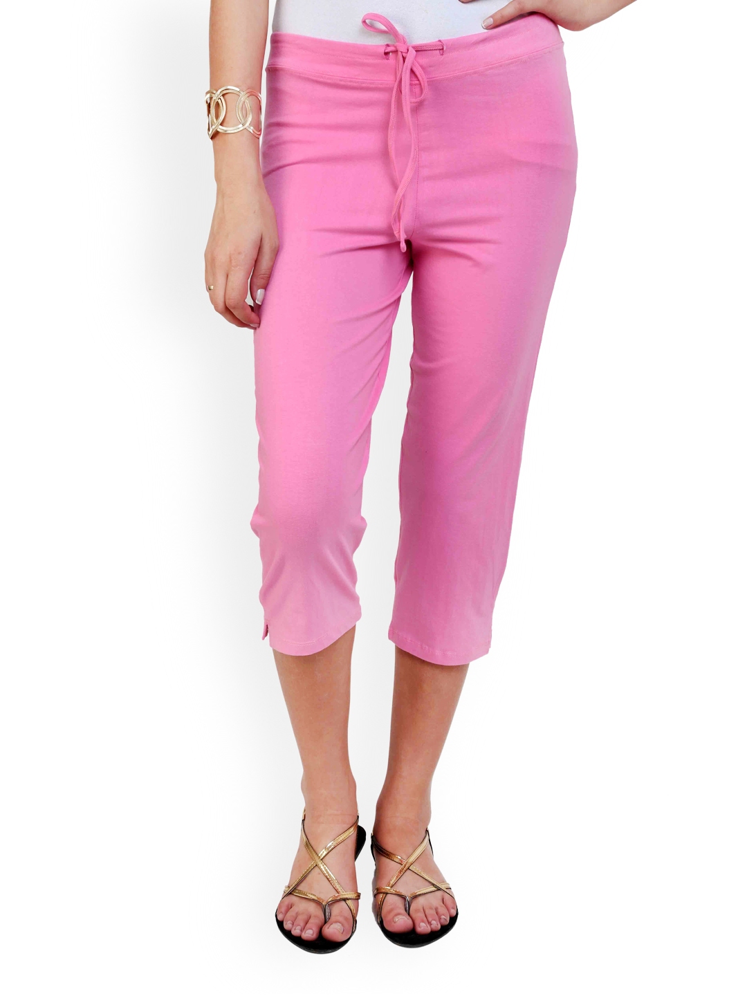 Buy Alba Women Pink Capris Capris For Women 348352 Myntra