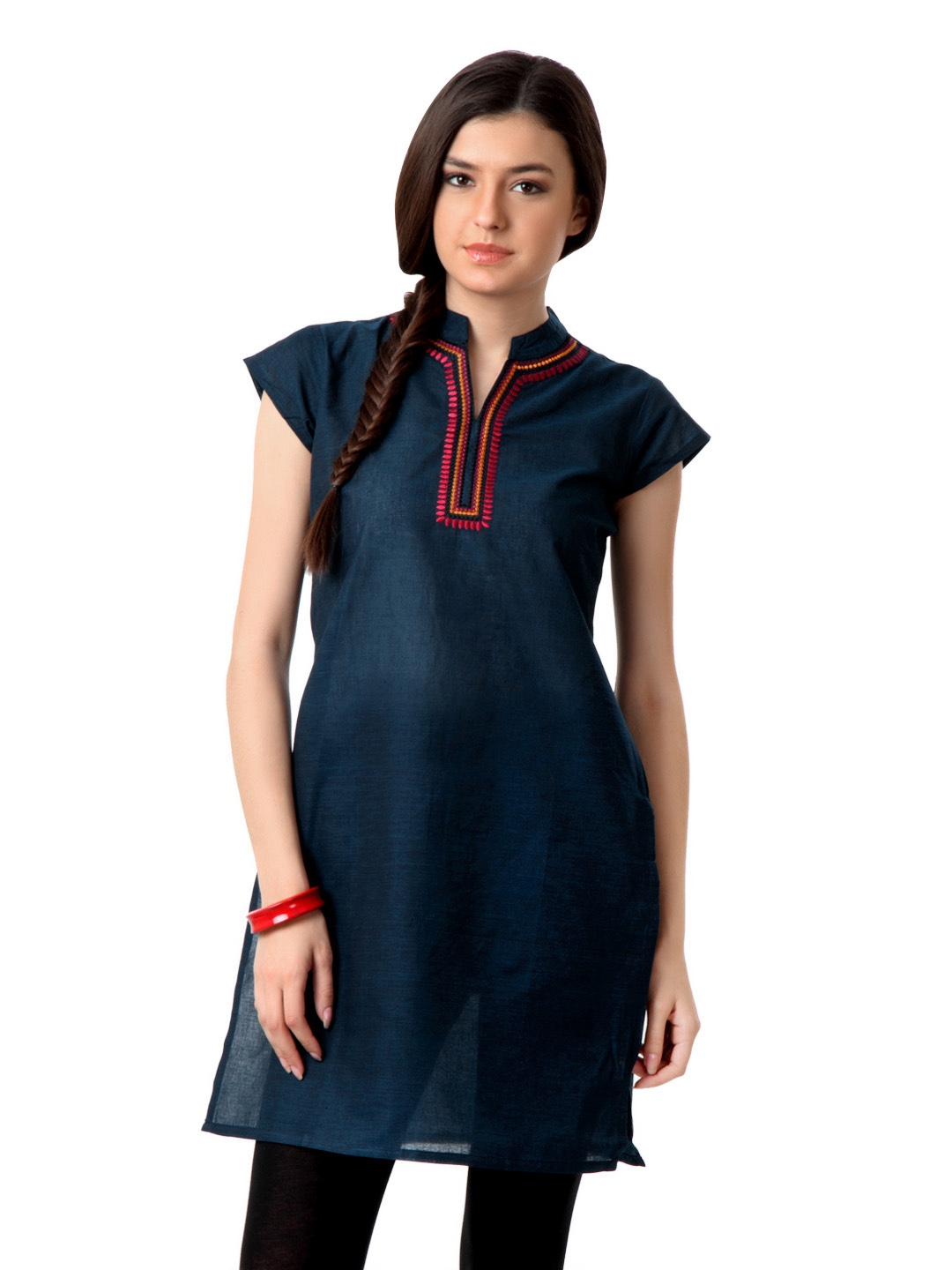 dark blue kurta for ladies