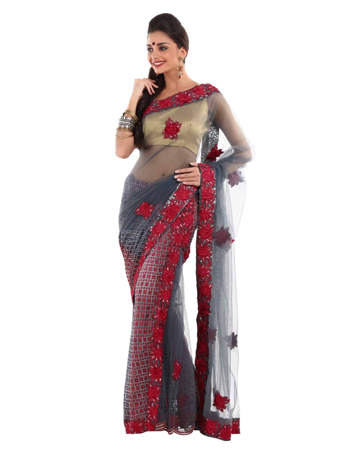one minute saree new design