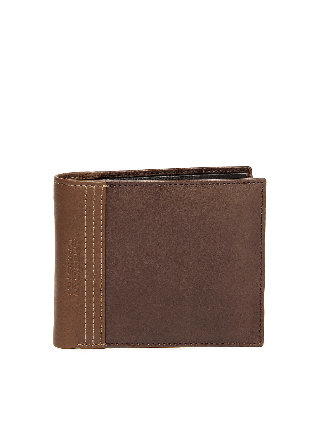 Buy American Tourister Men Brown Leather Wallet - Wallets for Men ...