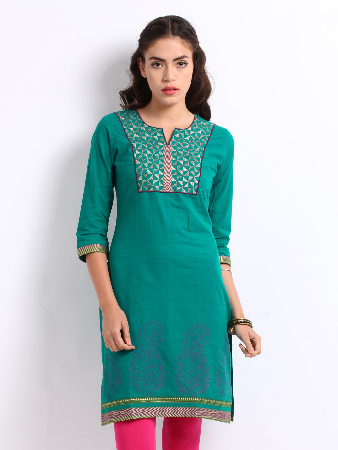 Buy Anahi Women Green Kurta Kurtas for Women 166897 Myntra