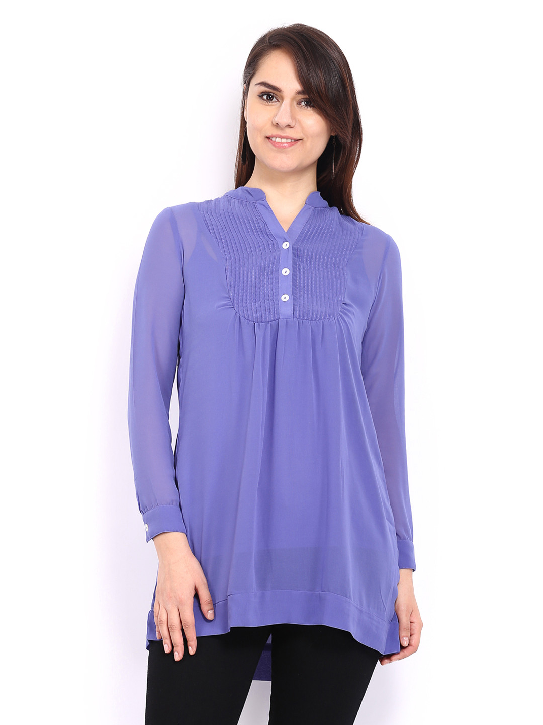 Buy AND Women Lavender Tunic Tunics for Women 412825 Myntra