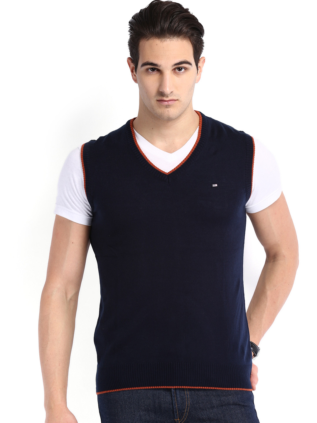 Buy Arrow Sport Men Navy Sweater Sweaters for Men 588359 Myntra