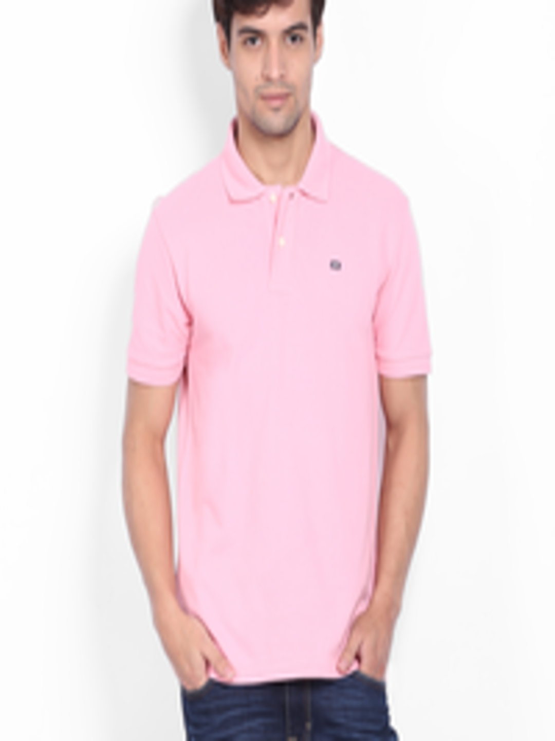 Buy Arrow Sport Men Pink Polo Pure Cotton T Shirt - Tshirts for Men ...
