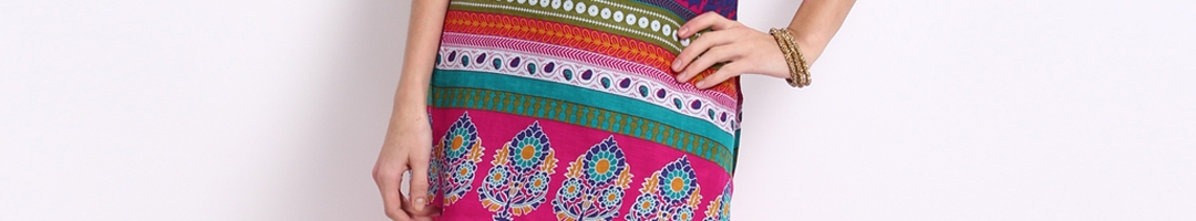Buy Ayaany Women Pink Printed Patiala & Kurta Set - Kurta Sets for ...