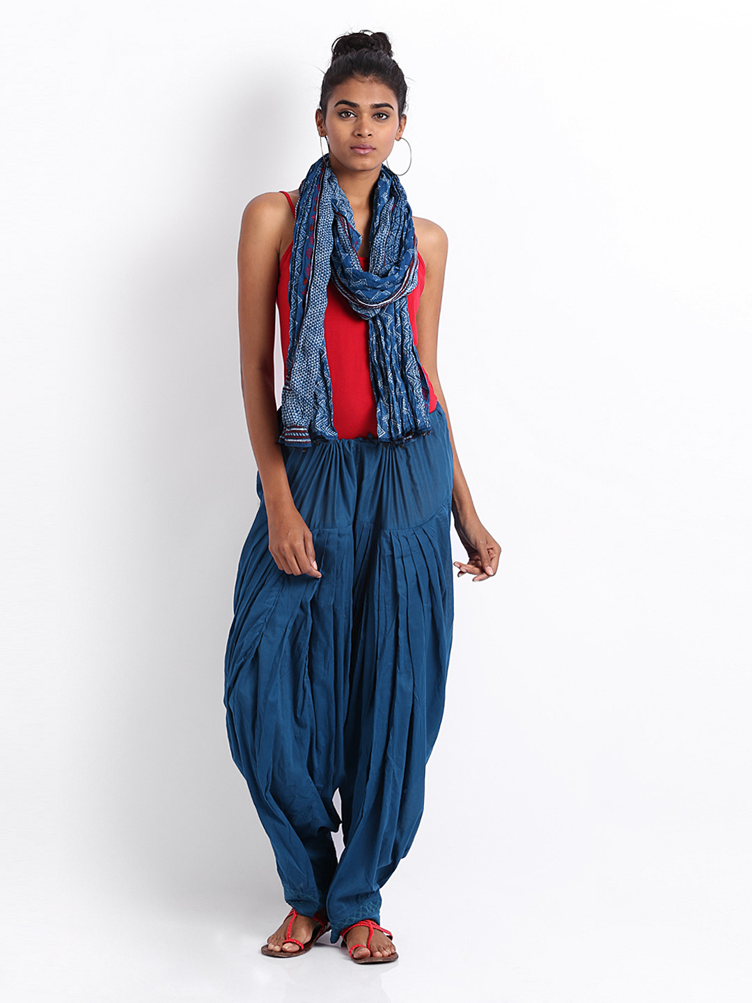 Buy BIBA Women Blue Patiala & Dupatta Set Patiala And Dupatta for