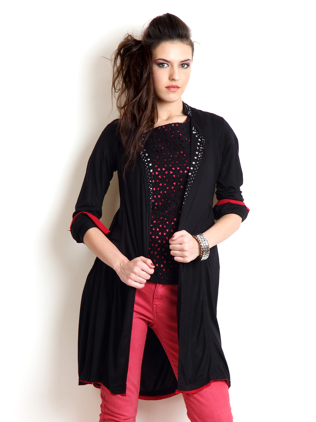 Buy BIBA OUTLET Women Black Shrug Shrug for Women 171442 Myntra