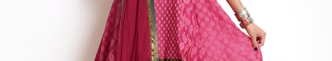 Buy BIBA OUTLET Women Pink Churidar Kurta Set - Kurta Sets for Women ...