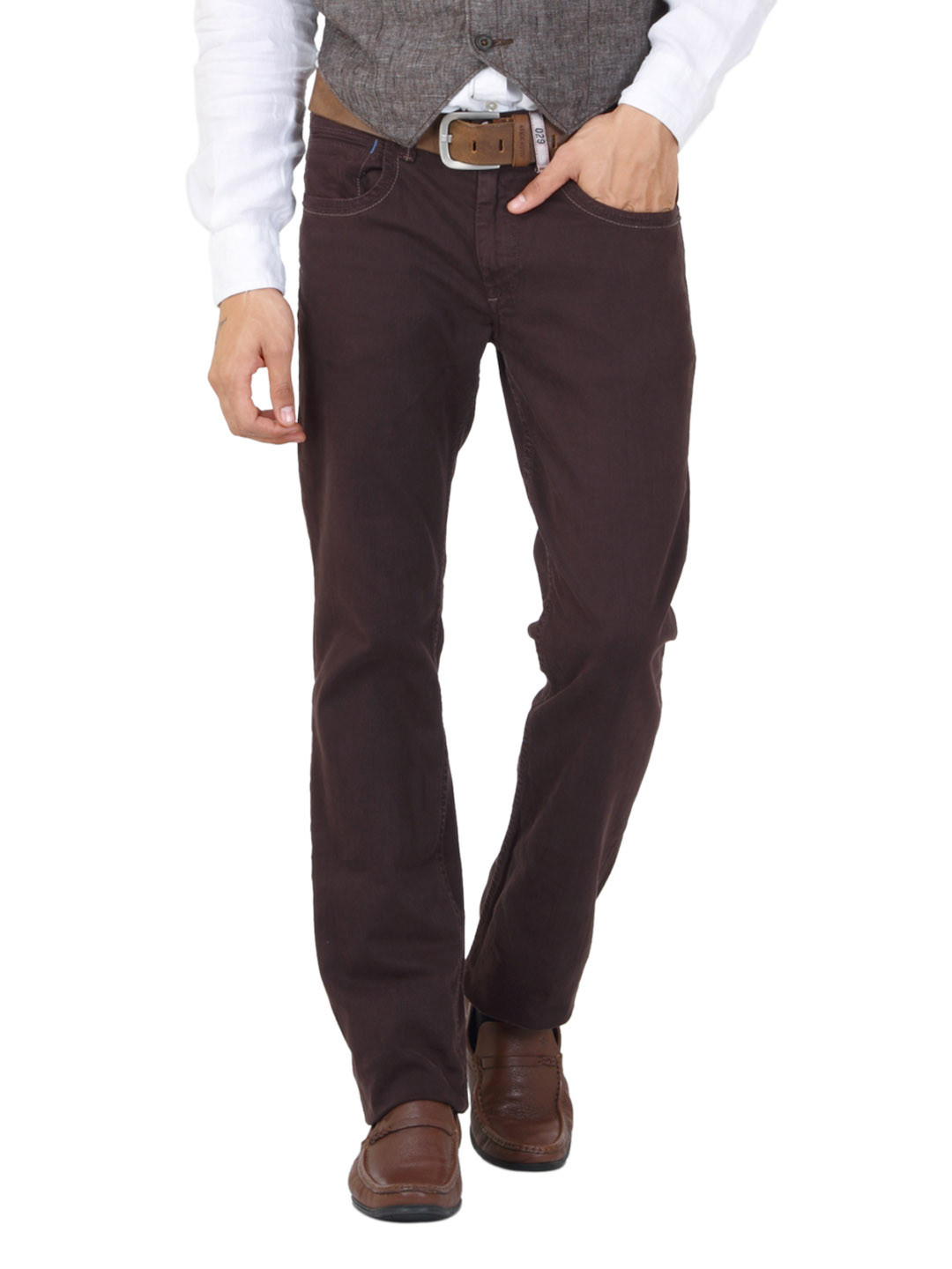 Buy Basics Men Brown Jeans Jeans for Men 84596 Myntra