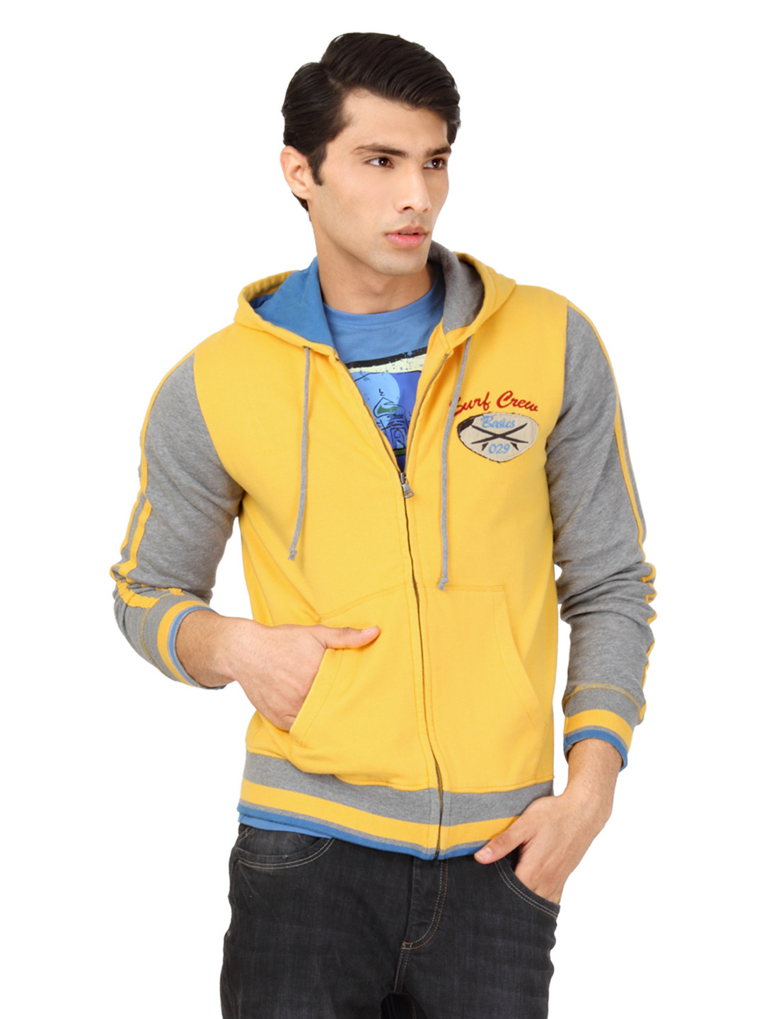 Buy Basics Men Yellow Jacket Jackets for Men 84614 Myntra