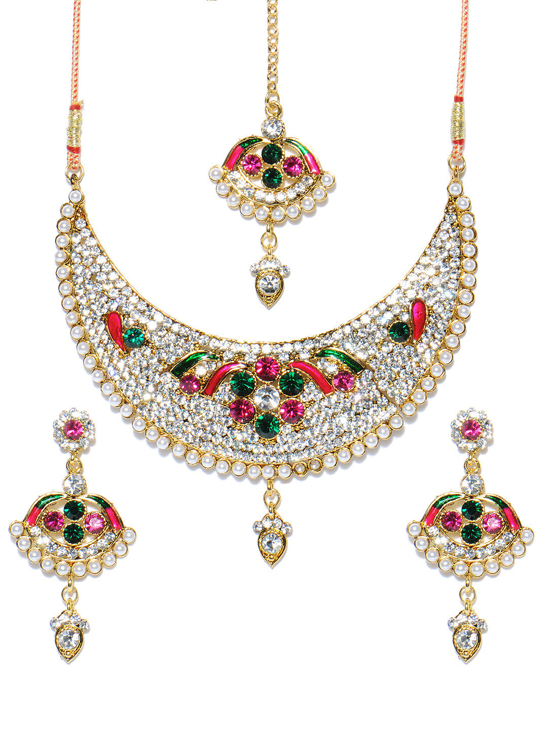 Jewellery set in myntra clearance