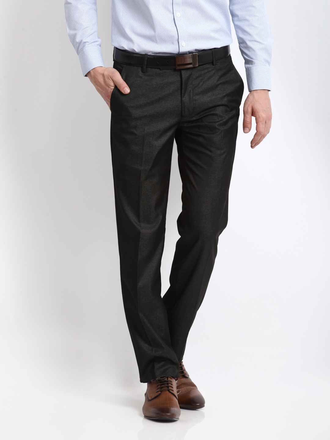 black long trousers