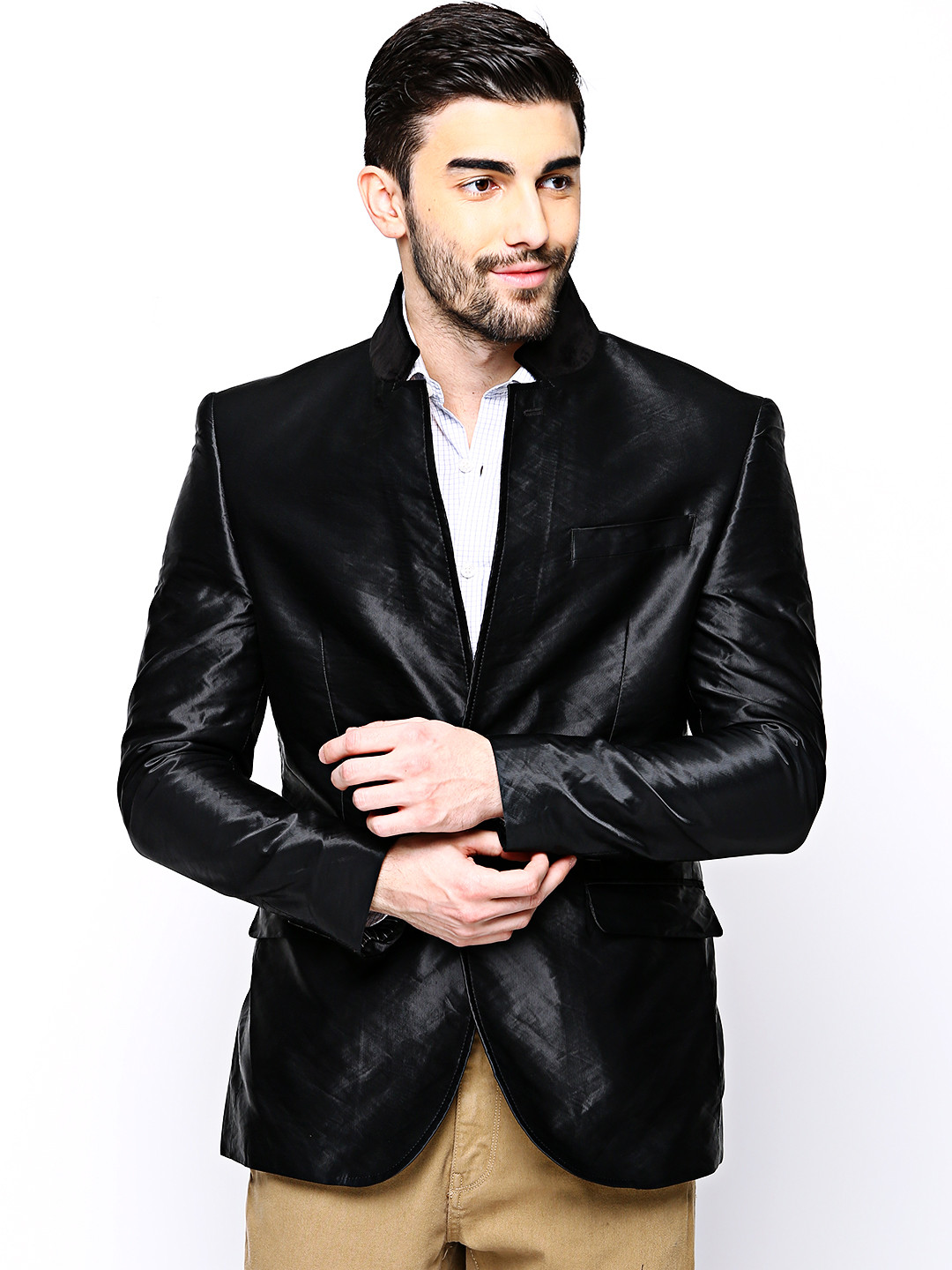 Buy Blackberrys Men Black Slim Fit Jacket Jackets for Men 540583 Myntra