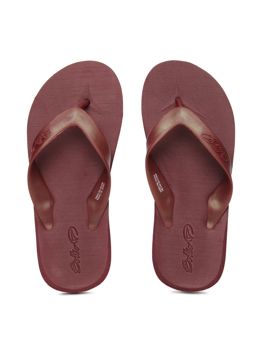 Buy Boltio Men Burgundy Flip Flops - Flip Flops for Men 662453 | Myntra
