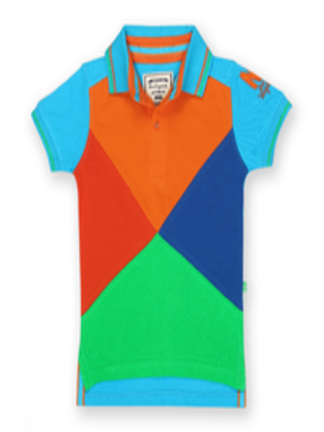 Buy BonOrganik Boys Multicoloured Polo Pure Cotton T Shirt - Tshirts ...