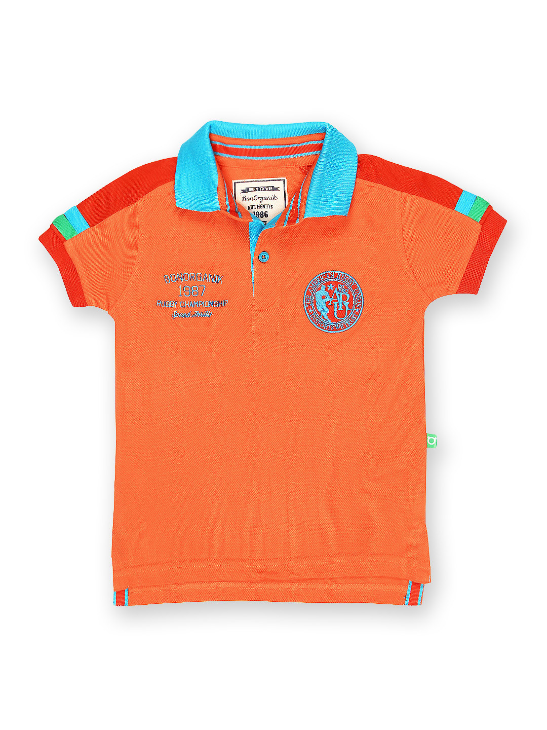 Buy Boys Orange Polo Pure Cotton T Shirt Tshirts for Boys