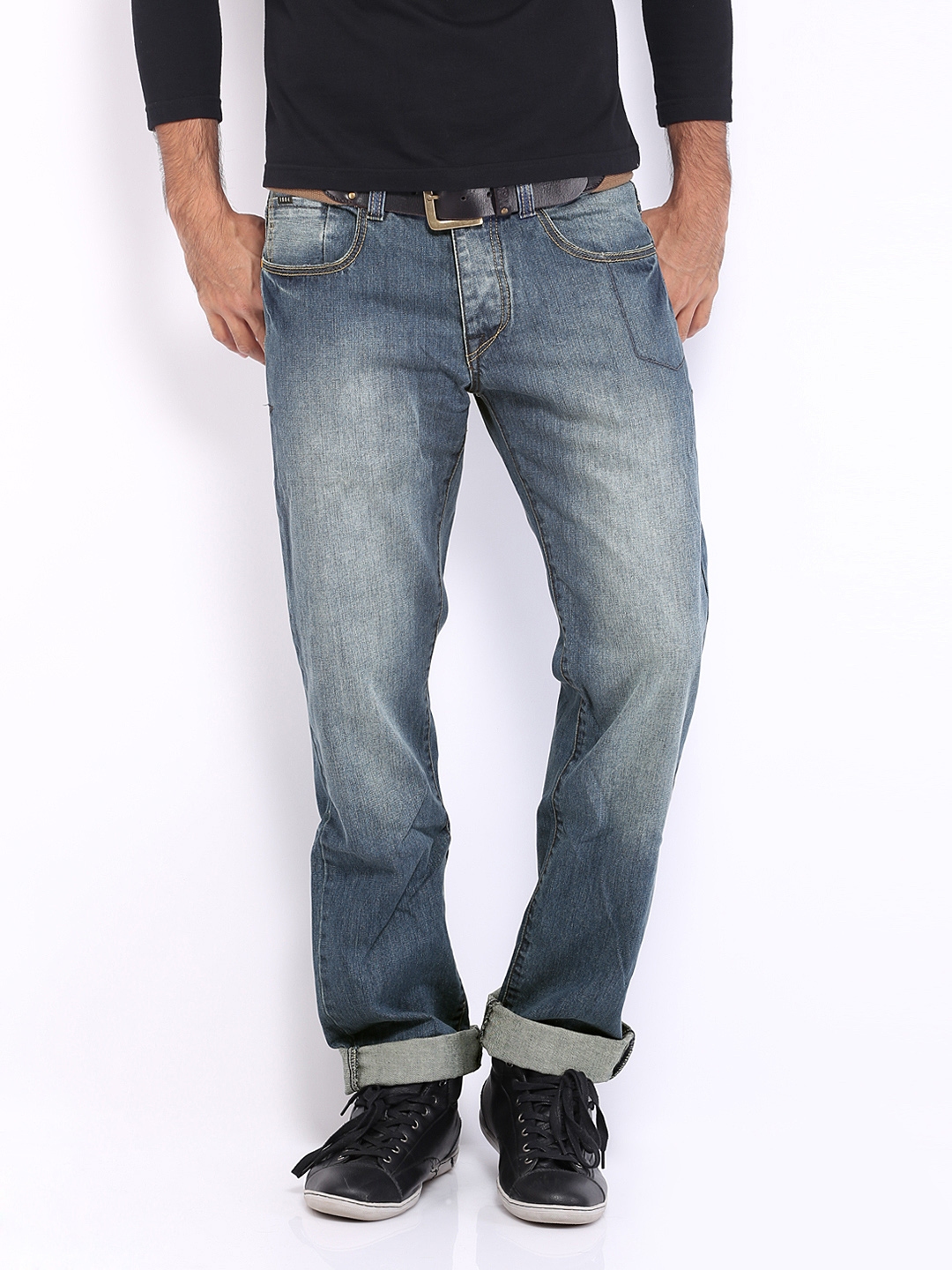 Buy CAT Men Blue Tandem Original Fit Jeans - Jeans for Men 275933 | Myntra