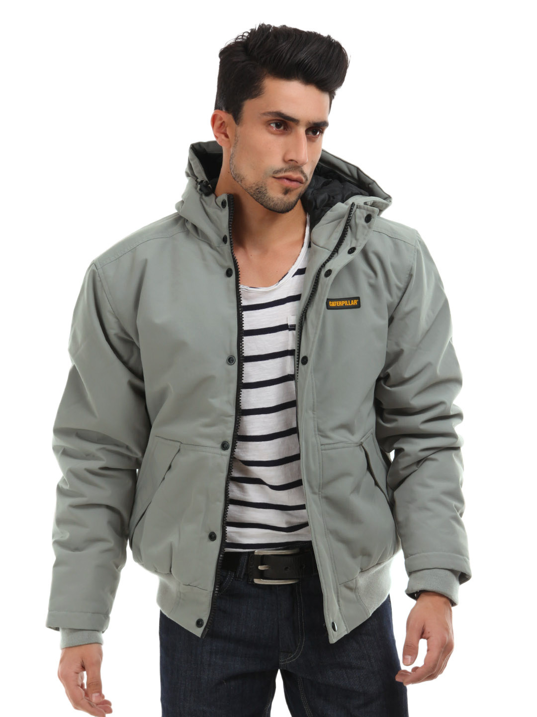Buy CAT Men Grey Campus Jacket Jackets for Men 102210 Myntra