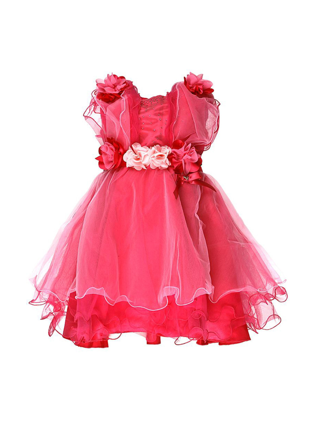 Buy CUTECUMBER Girls Pink Fit & Flare Dress Dresses for Girls 324404