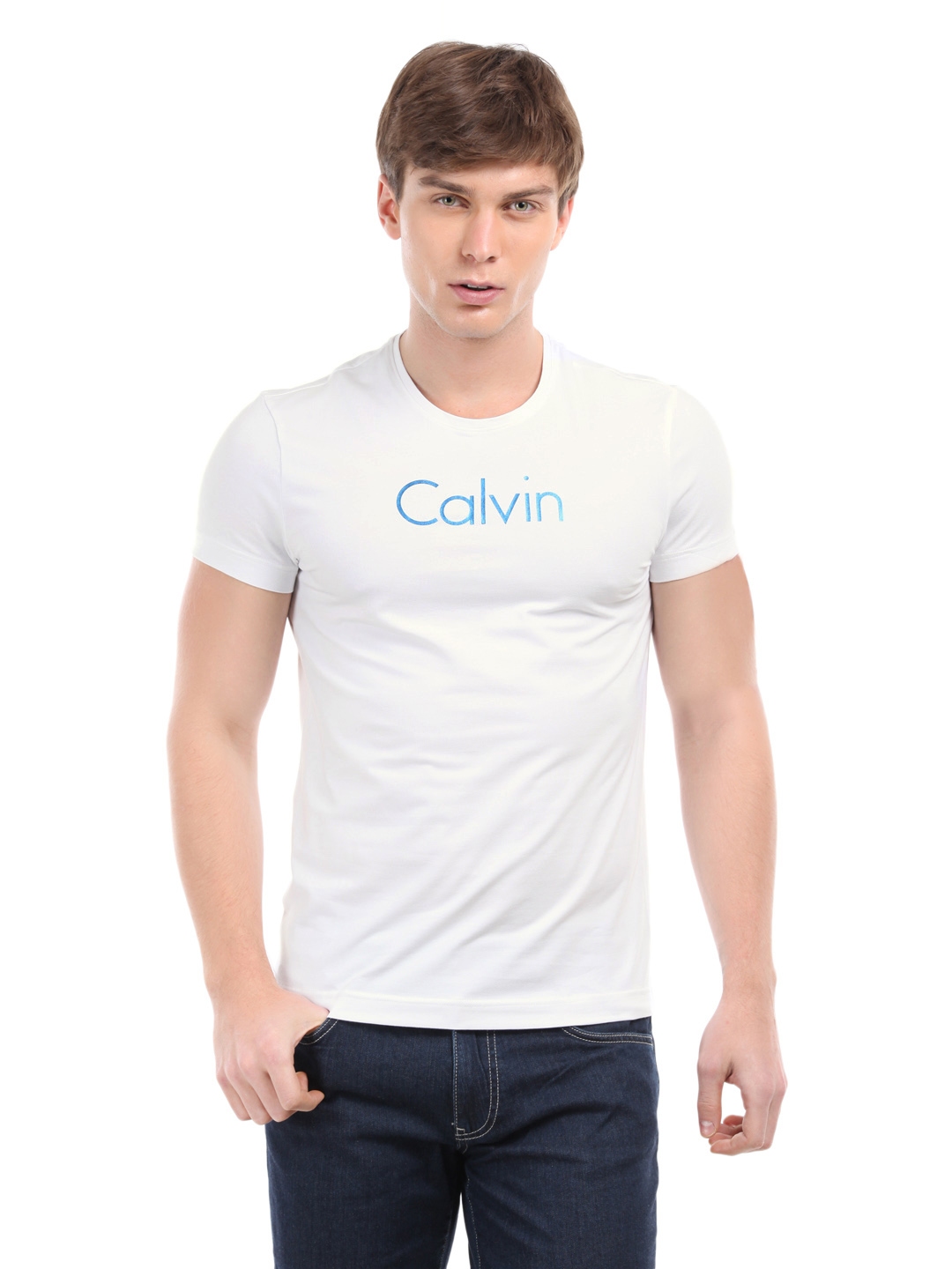 calvin klein jeans white t shirt men