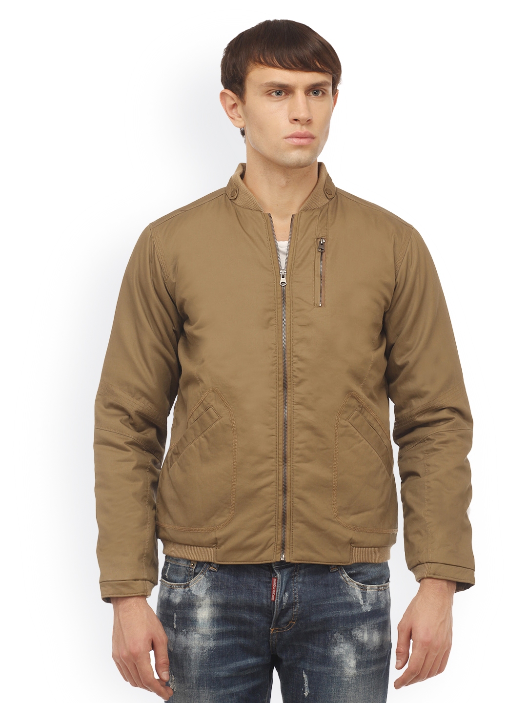 Buy Cantabil Men Brown Jacket - Jackets for Men 554921 | Myntra