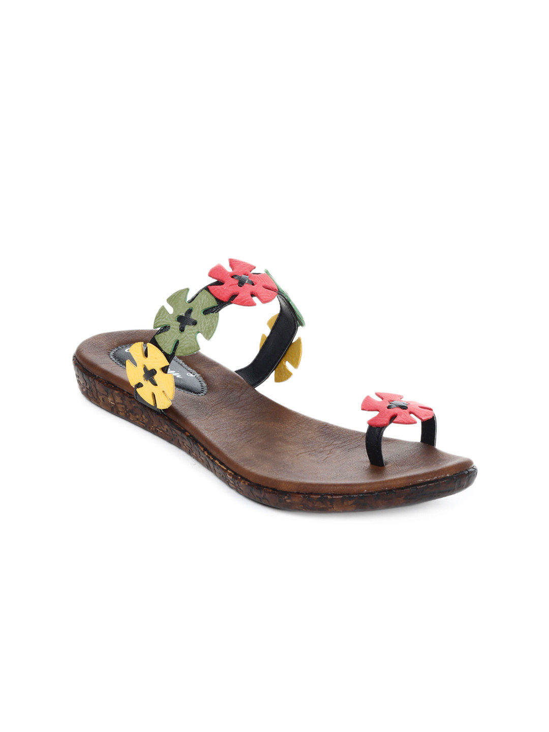 Buy Carlo Rossi Women Multi Coloured Sandals Flats for Buy Carlo Rossi Women Multi Coloured Sandals Flats for