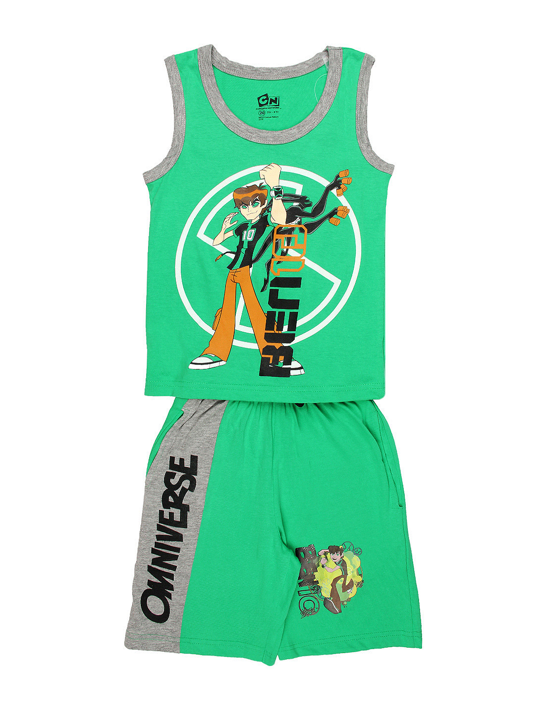 Buy Cartoon Network Boys Green & Grey Clothing Set - Clothing Set for