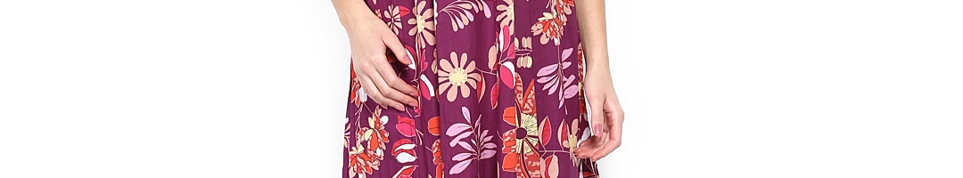 Buy Casual Collection By Debenhams Purple Floral Print Maxi Dress ...