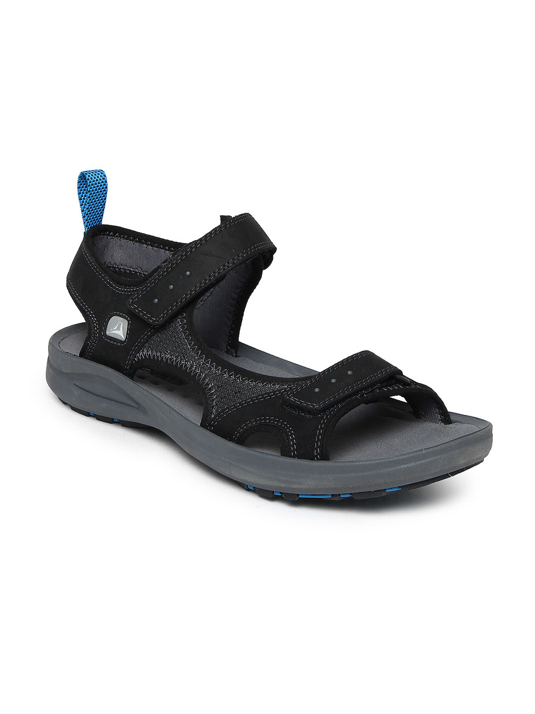 Buy Clarks Men Black Walk Steady Leather Sports Sandals Sports