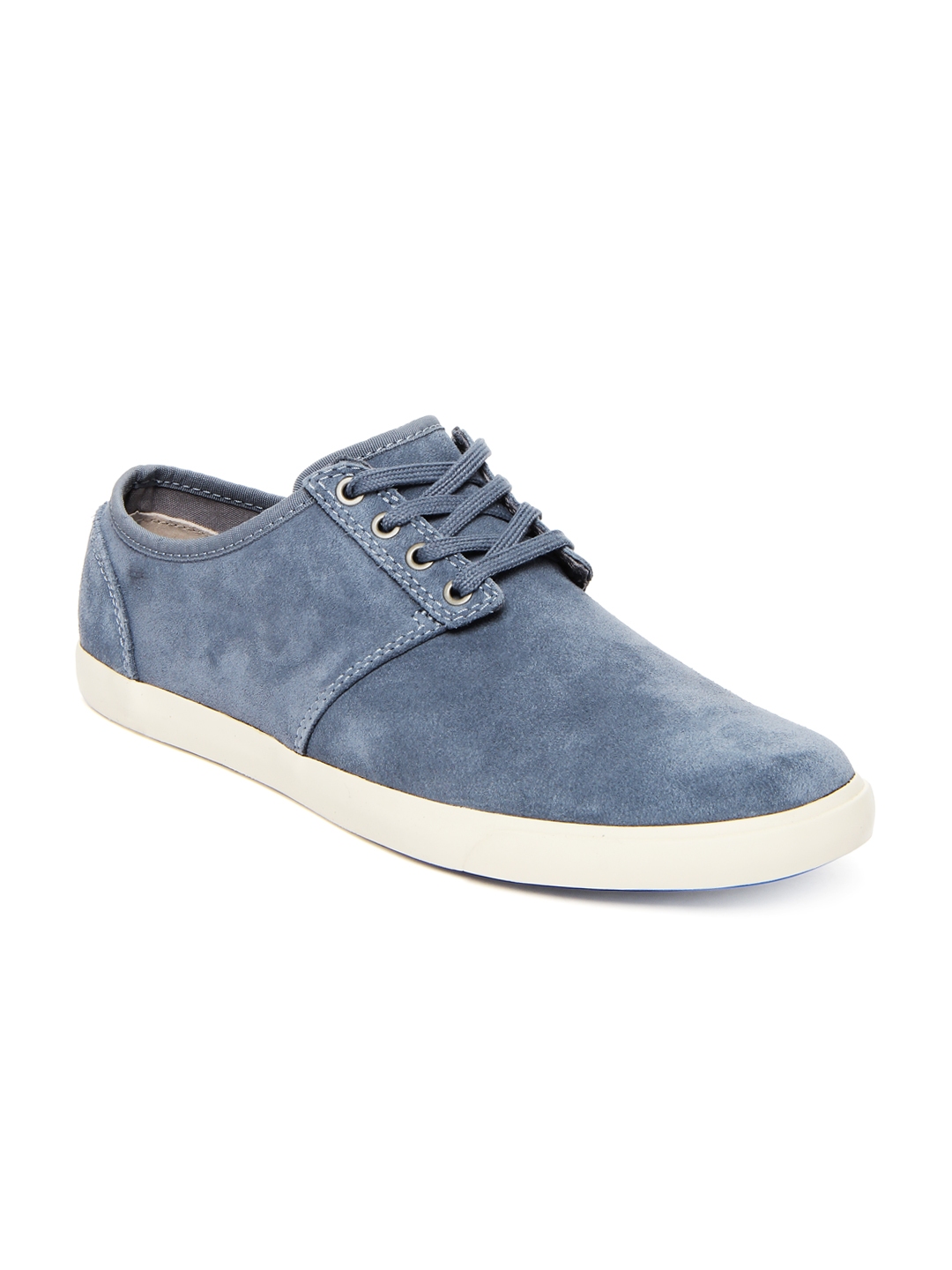 Buy Clarks Men Blue Suede Casual Shoes - Casual Shoes for Men 257340 ...