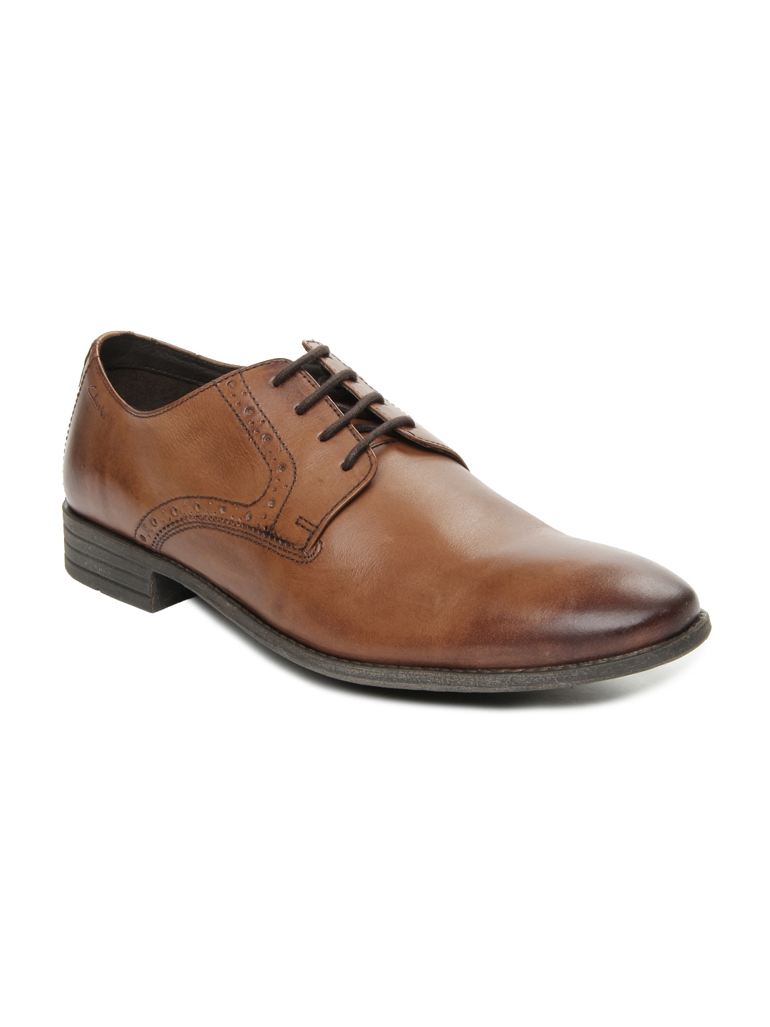 Buy Clarks Men Brown Leather Formal Shoes - Formal Shoes for Men 257332 ...
