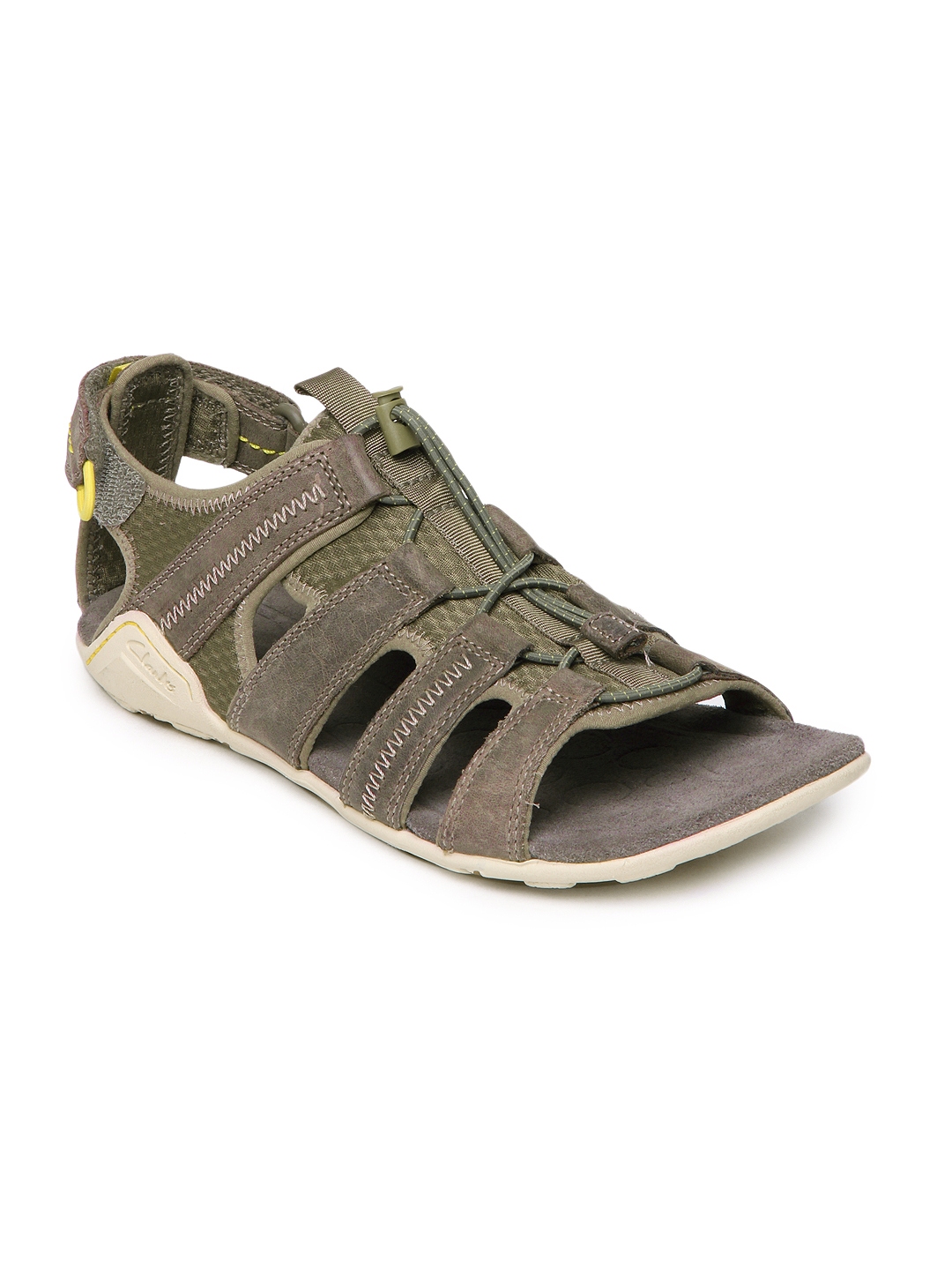 clarks olive green sandals
