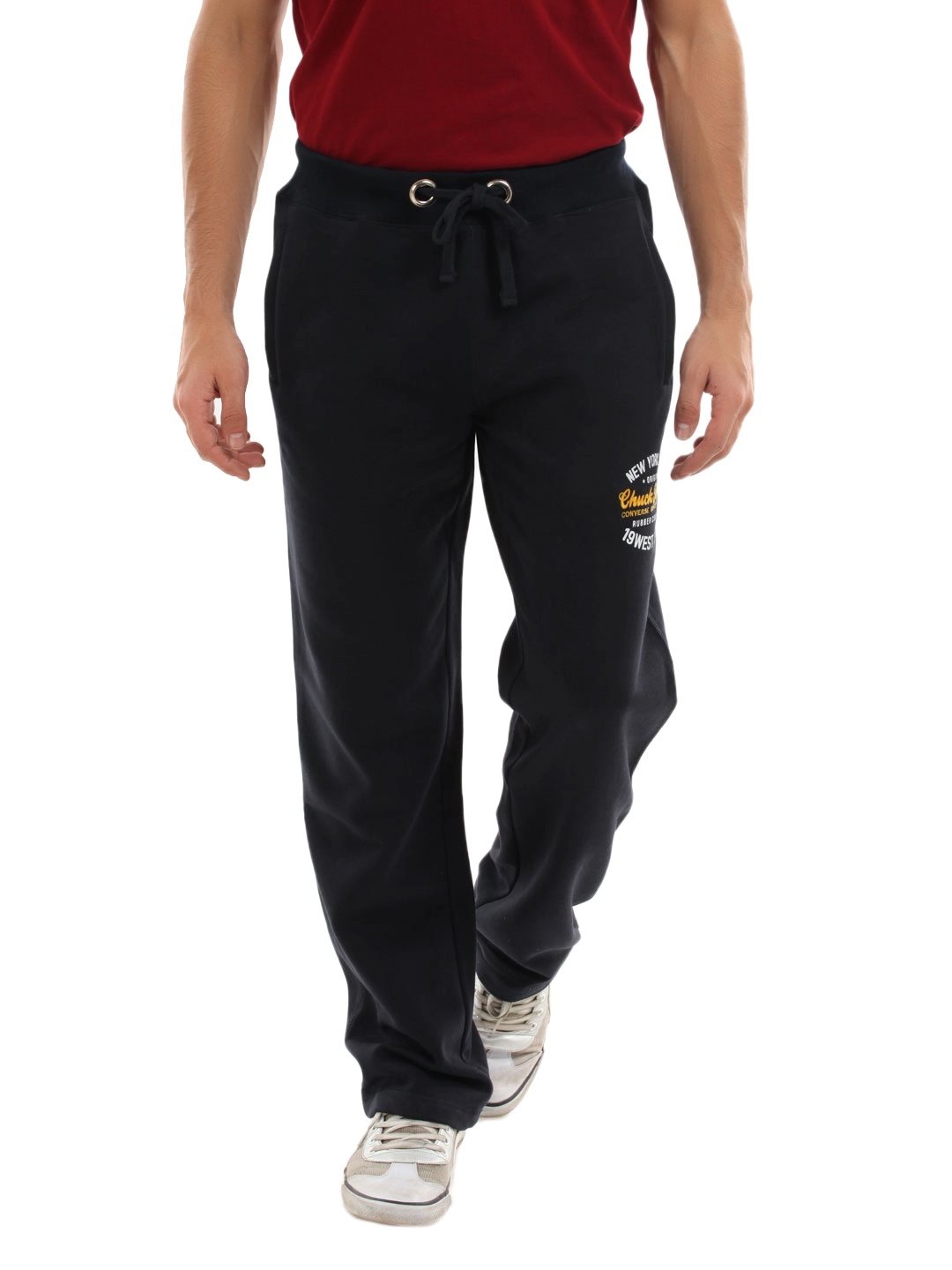 mens navy blue track pants