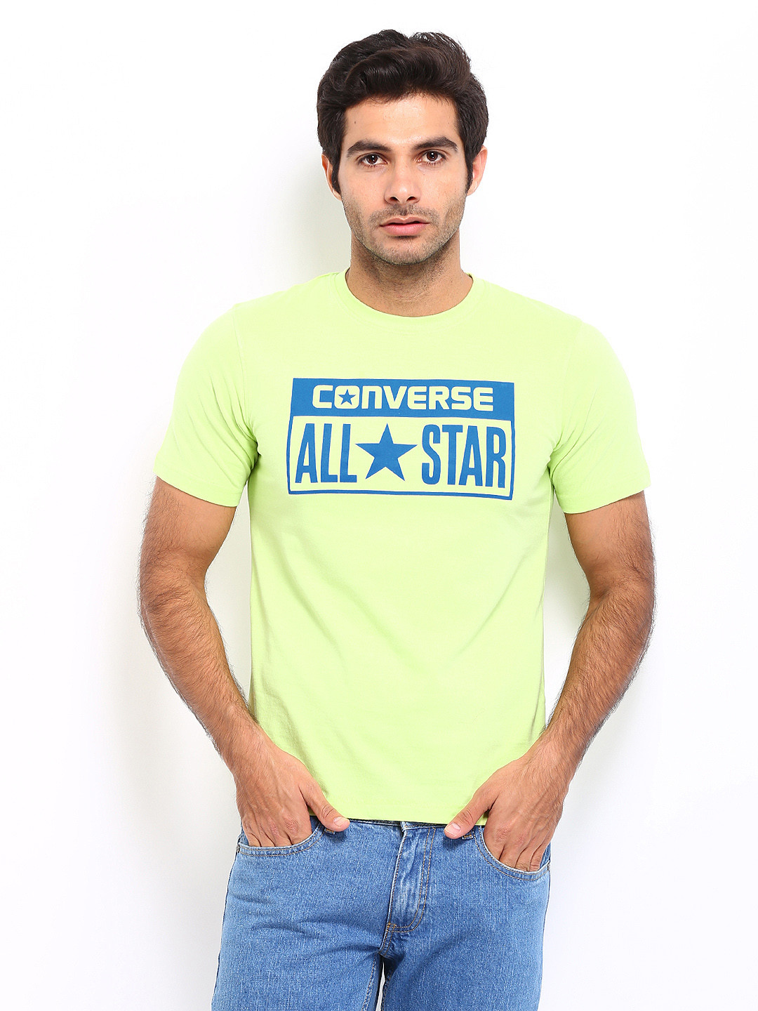 Converse Blue Cotton Men's T-Shirt main image 0
