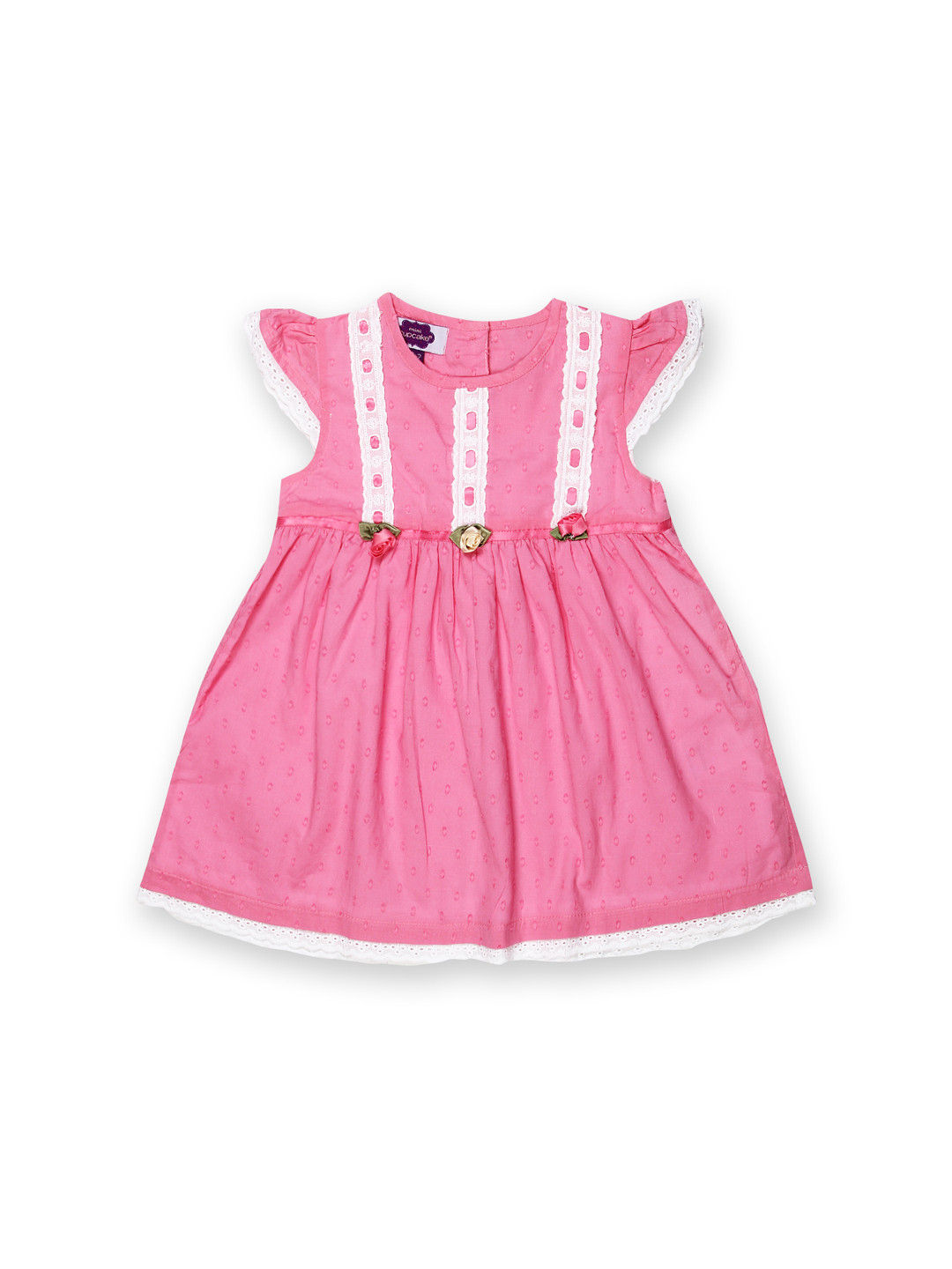 Buy Mini Cupcake Girls Pink Fit & Flare Dress Dresses for Girls