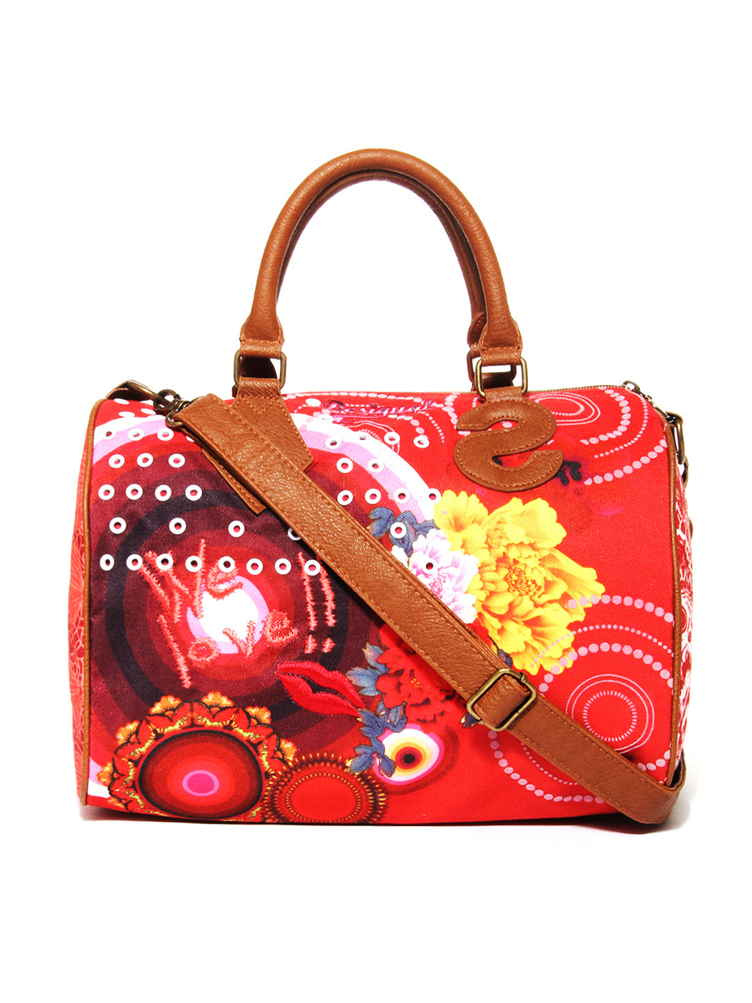 Buy Desigual Red Printed Handbag Handbags for Women 308922 Myntra