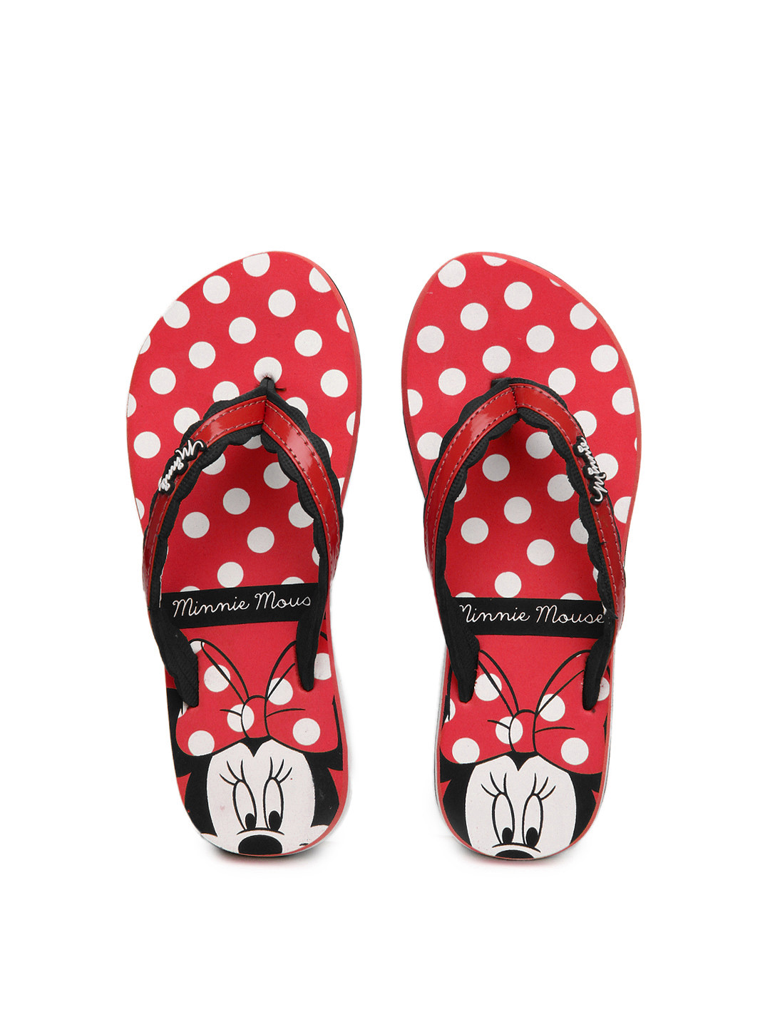 Buy Disney Women Red & Black Flip Flops Flip Flops for Women 341695