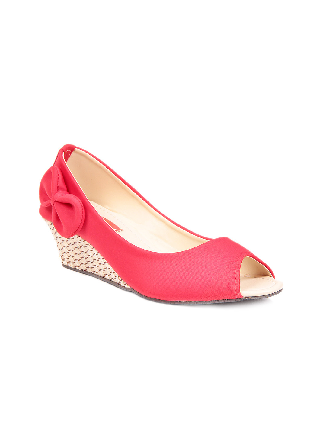 Buy Do Bhai Women Red Wedges - Heels for Women 530283 | Myntra