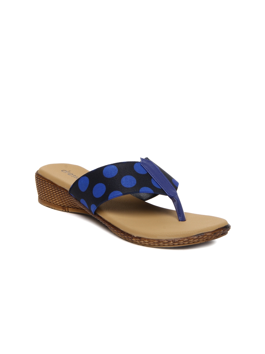 Buy DressBerry Women Blue & Black Sandals - Heels for Women 316338 | Myntra