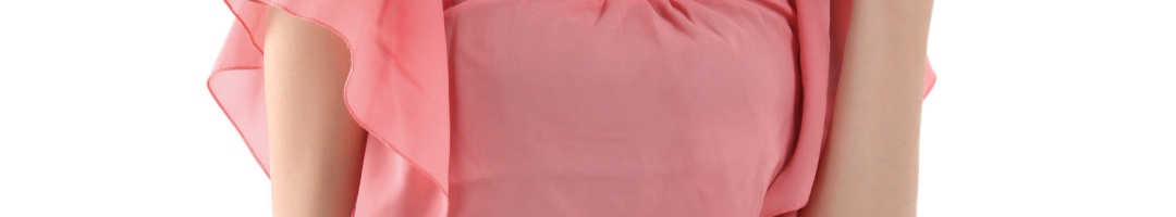 Buy DressBerry Women Peach Smocked Top - Tops for Women 101512 | Myntra