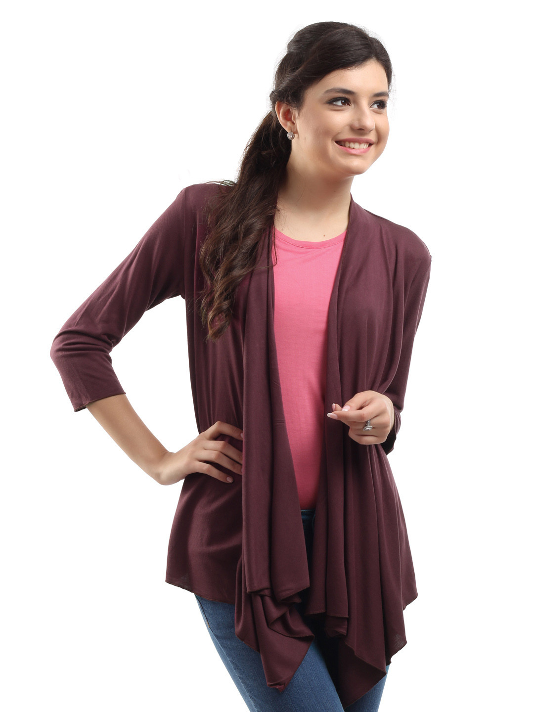 Buy DressBerry Women Purple Shrug Shrug for Women 88741 Myntra