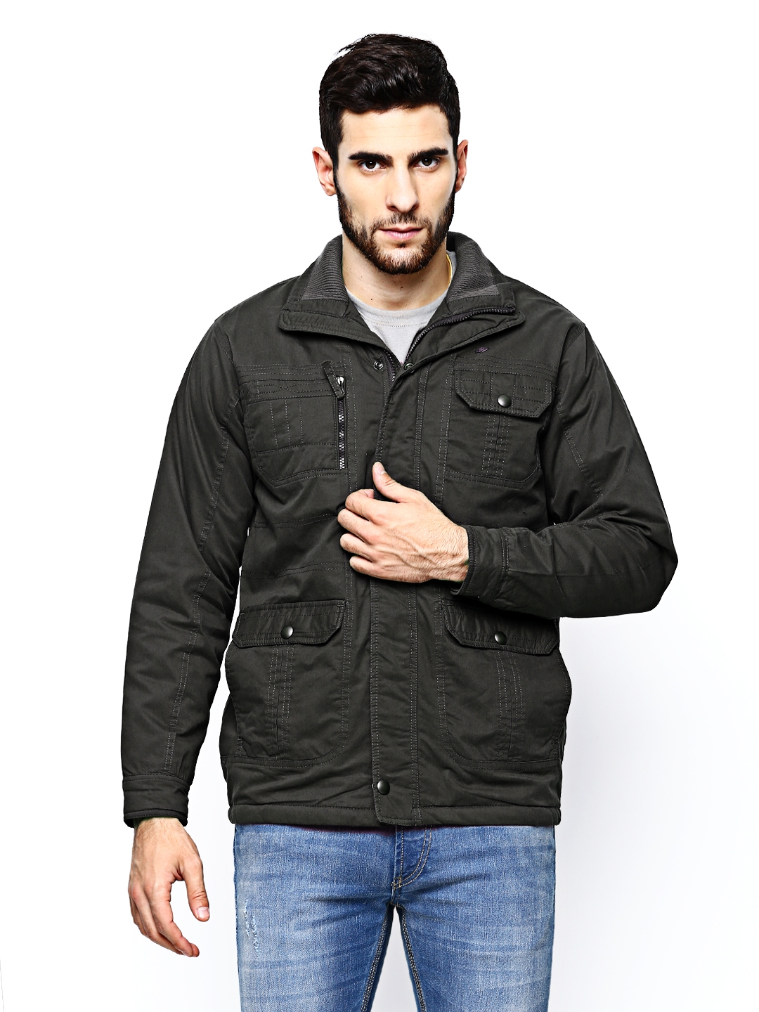 Buy Duke Men Grey Jacket - Jackets for Men 544090 | Myntra
